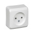 Розетка электрическая без заземления Schneider Этюд (белый) 16А - Артикул PA16-001B