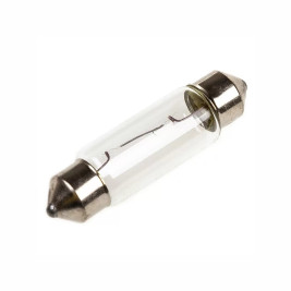 Лампа автомобильная накаливания C10W, 12V, 10Вт, SV8.5, L 41мм, LYNXAUTO - 1 шт