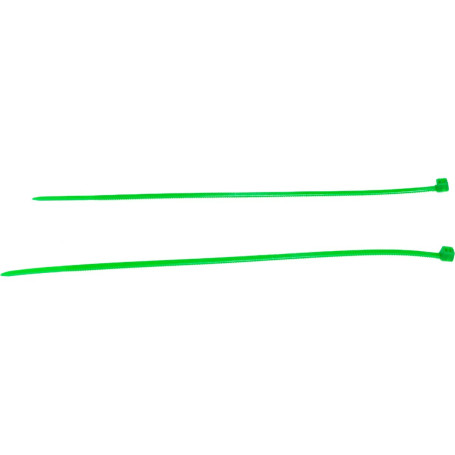 Хомуты, 150 х 2,5 мм, пластиковые, зеленые, 100 шт. - Артикул 4551111