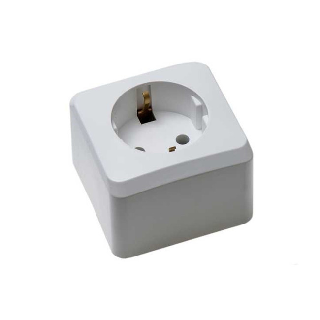 Розетка электрическая с заземлением Schneider Этюд (белый) - Артикул PA16-003B Розетка электрическая с заземлением Schneider Этюд (белый) - Артикул PA16-003B