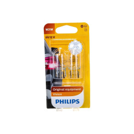 Лампа автомобильная накаливания W21W, 12V, 21Вт, W3x16d, Vision PHILIPS - 2 шт
