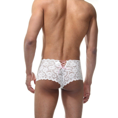 Мужские кружевные трусы-хипсы - Артикул 420366