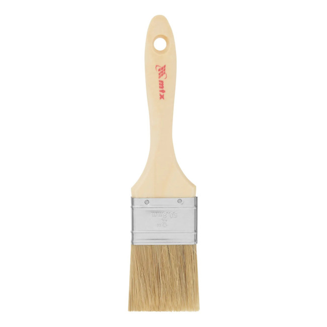 Кисть плоская, натуральная щетина, деревянная ручка 50 мм Euro - Артикул 8305311 Кисть плоская, натуральная щетина, деревянная ручка 50 мм Euro - Артикул 8305311