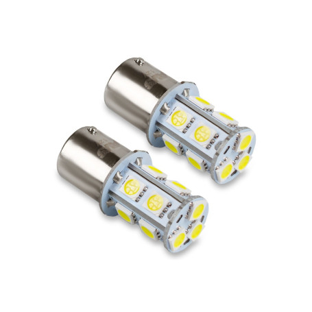 Лампы автомобильные светодиодные P21W T15 S022A, 12V, 1.1W, CANBUS, BA15s, AVS - 2 шт - Артикул A07187S_AV1