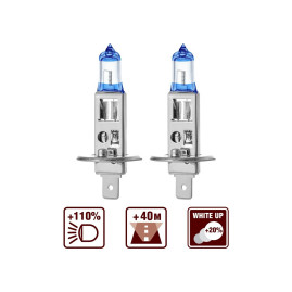 Лампа автомобильная галогеновая H1, 12V, 55Вт, P14.5s, SIRIUS NIGHT WAY AVS - 2 шт
