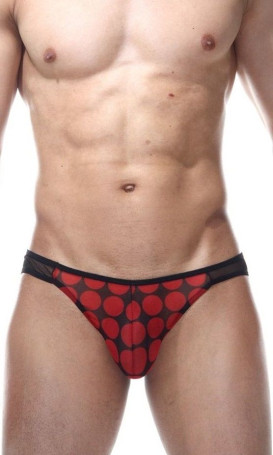 Трусы-слипы в крупный красный горох - Артикул 420369