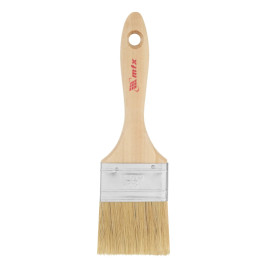 Кисть плоская, натуральная щетина, деревянная ручка 63 мм Euro