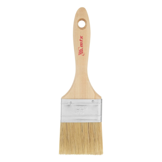 Кисть плоская, натуральная щетина, деревянная ручка 63 мм Euro - Артикул 8305411 Кисть плоская, натуральная щетина, деревянная ручка 63 мм Euro - Артикул 8305411