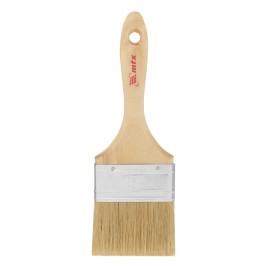 Кисть плоская, натуральная щетина, деревянная ручка 75 мм Euro