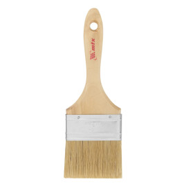 Кисть плоская, натуральная щетина, деревянная ручка 75 мм Euro