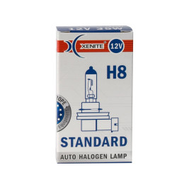Лампа автомобильная галогеновая H8, 12V, 35Вт, PGJ19-1, 3200k, STANDARD XENITE - 1 шт