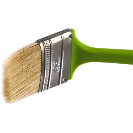 Кисть радиаторная 75 мм, натуральная щетина, пластиковая ручка - Артикул 8385911