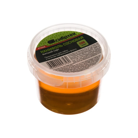 Канифоль сосновая, банка 100 г., ГОСТ 19113-84. - Артикул 91334211