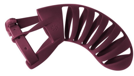 Мужской пояс верности бордового цвета Romello - Артикул 225681