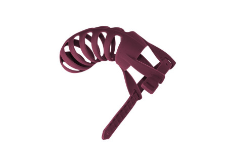 Мужской пояс верности бордового цвета Romello - Артикул 225681