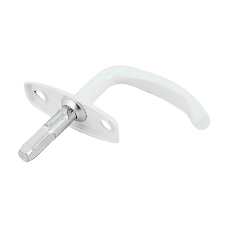 Ручка завертка оконная врезная, белая - Артикул 9158411