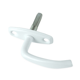 Ручка завертка оконная врезная, белая