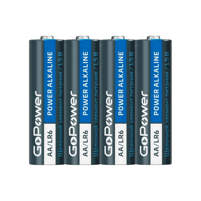 Батарейка АА (пальчиковые), Super Power, LR6, Alkaline 1.5V, GoPower - Артикул 135552