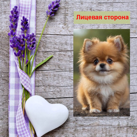 Мини открытка - карточка &quot;Рыжий милый пёс&quot;, бирка для подарков, односторонние, 20 шт