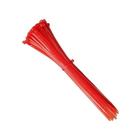 Хомуты, 250 х 3,6 мм, пластиковые, красные, 100 шт.