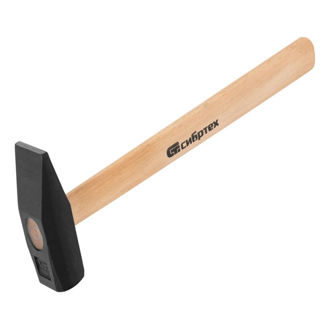 Молоток слесарный с деревянной ручкой 10219 квадратный боёк 600 гр - Артикул 1021911 Молоток слесарный с деревянной ручкой 10219 квадратный боёк 600 гр - Артикул 1021911