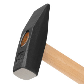 Молоток слесарный с деревянной ручкой 10219 квадратный боёк 600 гр