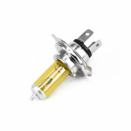 Лампа автомобильная галогеновая H4, 12V, 60/55Вт, P43t, YELLOW, LYNXAUTO - 1 шт