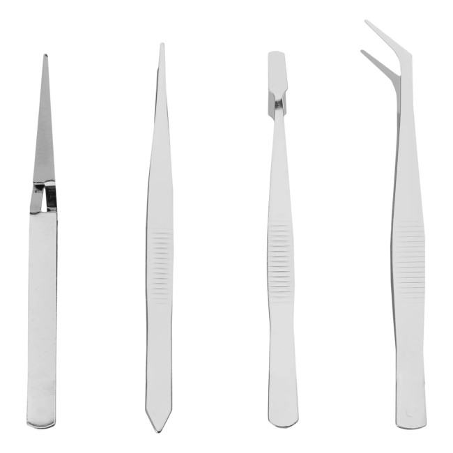 Набор пинцетов из нержавеющей стали, 4 шт - Артикул 91484511 Набор пинцетов из нержавеющей стали, 4 шт - Артикул 91484511