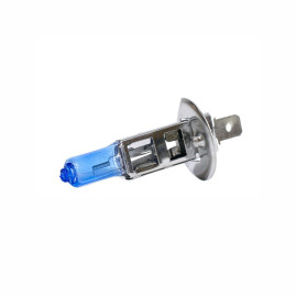 Лампа автомобильная галогеновая H1, 12V, 55Вт, P14.5s, SUPER WHITE, LYNXauto - 1 шт