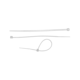 Хомуты, 400 х 8 мм, пластиковые, белые, 50 шт