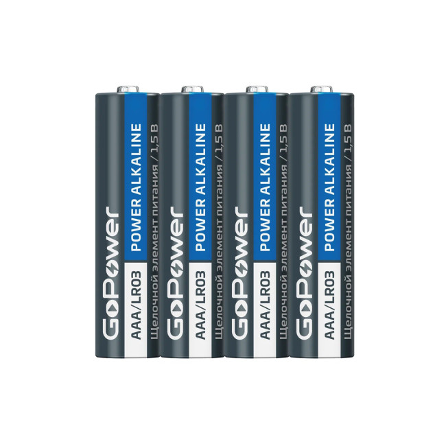 Батарейка ААA (мизинчиковые), Super Power, LR03, Alkaline 1.5V, GoPower - Артикул 135550 Батарейка ААA (мизинчиковые), Super Power, LR03, Alkaline 1.5V, GoPower - Артикул 135550