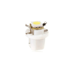 Лампы автомобильные светодиодные B8.5d , 12V, 1.2W, с патроном 1 SMD белый конус, XENITE - 1 шт