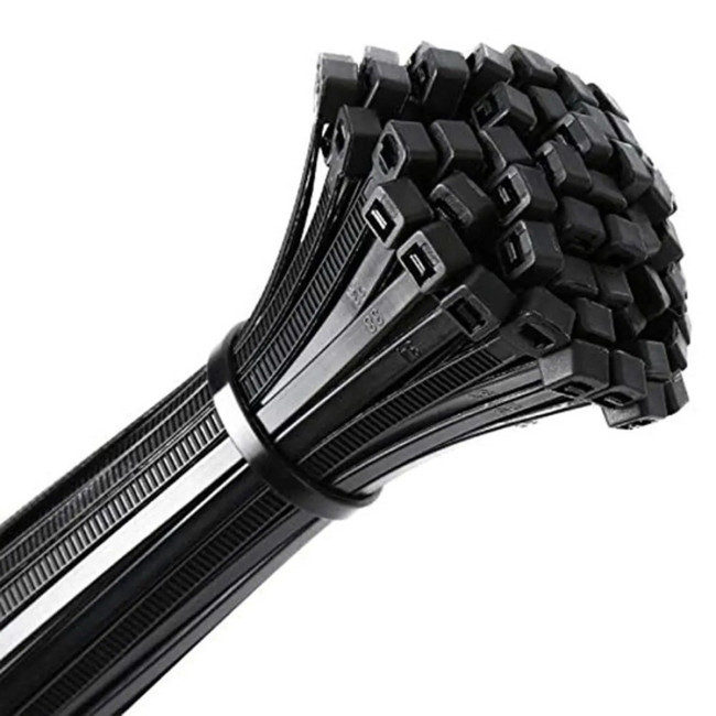 Хомуты, 500 x 4.8 мм, пластиковые, черные, 50 шт - Артикул 4556811 Хомуты, 500 x 4.8 мм, пластиковые, черные, 50 шт - Артикул 4556811