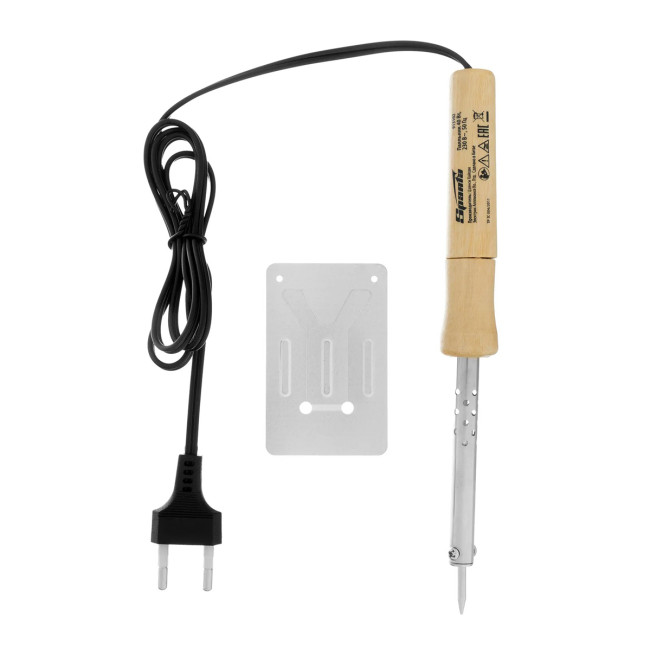 Паяльник с ручкой из дерева, 40 Вт, 220 В. - Артикул 91310211 Паяльник с ручкой из дерева, 40 Вт, 220 В. - Артикул 91310211