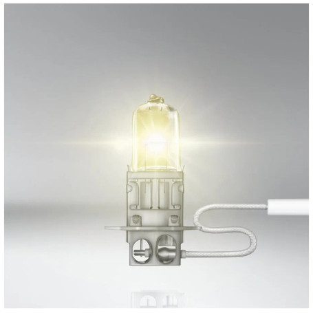 Лампа автомобильная галогеновая H3, 12V, 55Вт, PK22s, YELLOW, LYNXAUTO - 1 шт - Артикул L10355Y_LYN