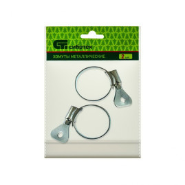 Хомуты металлические 12-20 мм, ширина 10 мм , с метал. ключом, 2 шт.