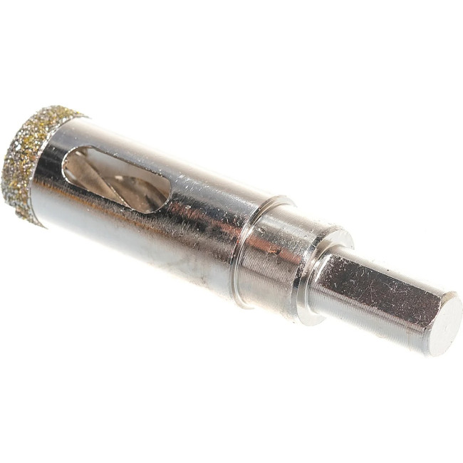 Сверло по керамограниту, алмазное, 18 х 67 мм, трехгранный хвостовик - Артикул 72618311
