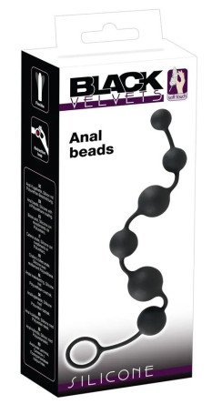 Анальная цепочка Black Velvets Anal Beads - 40 см. - Артикул 53112