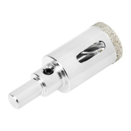 Сверло по керамограниту, алмазное, 25 х 67 мм, трехгранный хвостовик