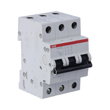 Автоматический выключатель SH203L, 3 полюс, 6A, тип C, ABB - Артикул SH203L6