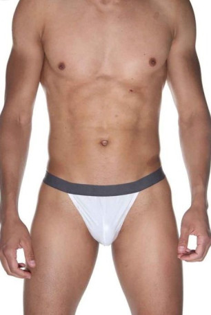 Стильные мужские трусы-тонги на широкой резинке - Артикул 386064