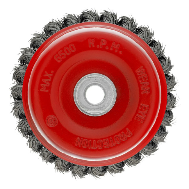 Щетка для УШМ, 125 мм, М14, "чашка", крученая проволока 0,5 мм - Артикул 7462711