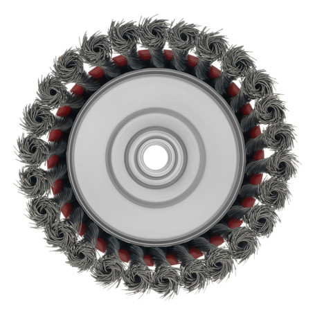 Щетка для УШМ, 125 мм, М14, &quot;чашка&quot;, крученая проволока 0,5 мм - Артикул 7462711
