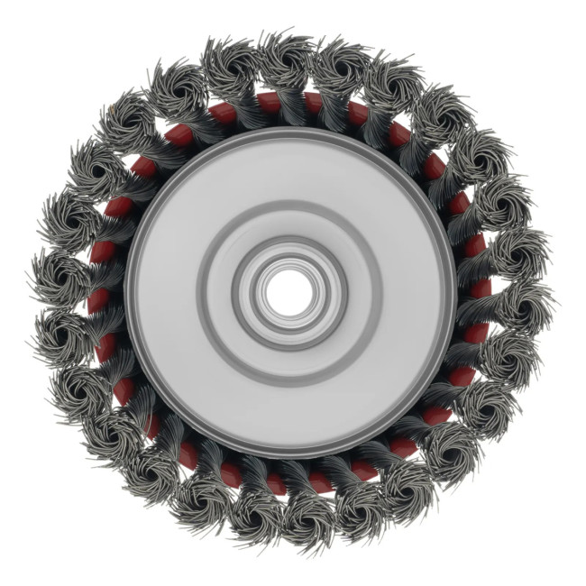 Щетка для УШМ, 125 мм, М14, "чашка", крученая проволока 0,5 мм - Артикул 7462711