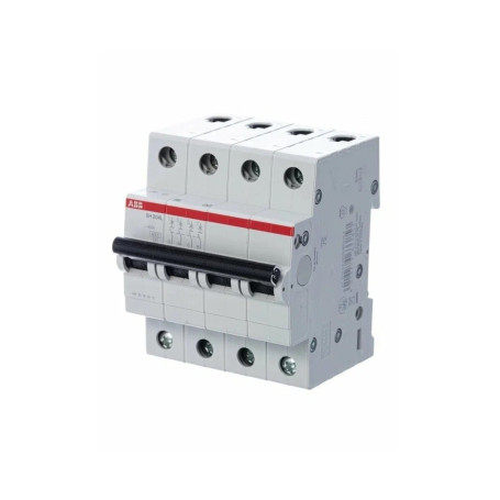 Автоматический выключатель SH204L, 4 полюс, 10A, тип C, ABB - Артикул SH204LC10
