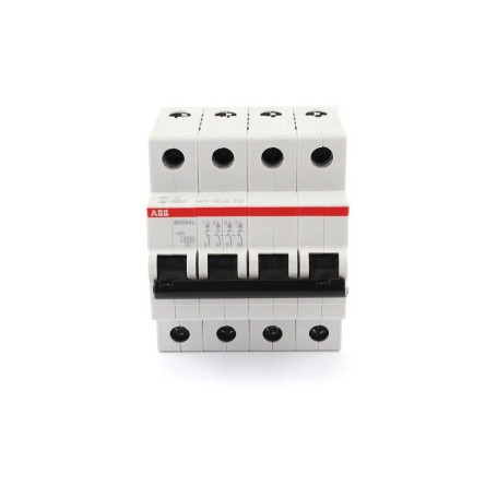 Автоматический выключатель SH204L, 4 полюс, 6A, тип C, ABB - Артикул SH204LC6