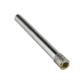 Сверло по стеклу и керамической плитке, 6 х 55 мм, цилиндрический хвостовик
