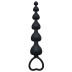 Чёрная анальная цепочка Heart s Beads Black - 18 см. - Артикул 75585