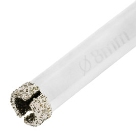 Сверло по стеклу и керамической плитке, 8 х 67 мм, трехгранный хвостовик, 2 шт