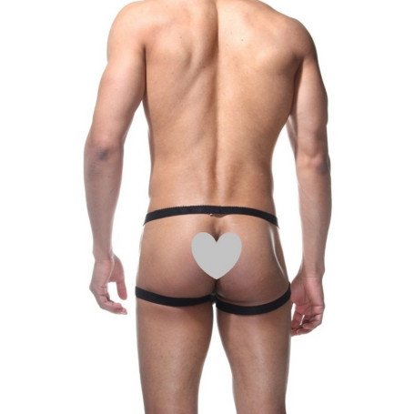 Бело-черные мужские трусы-джоки - Артикул 423054